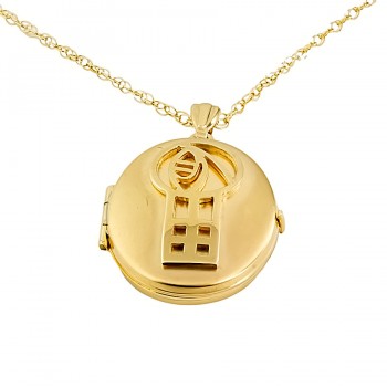 9ct Gold 3.5g 18 inch Locket with Chain